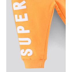 Bonfino Full Length Joggers Text Print Pack of 2 - Orange Blue