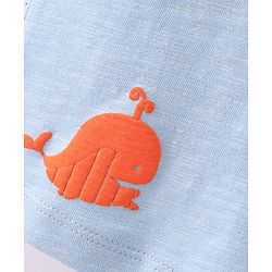 Bonfino 100% Cotton Knit Half Sleeves T-Shirts Boat Print Pack of 5 -Off White Orange Blue & Brown