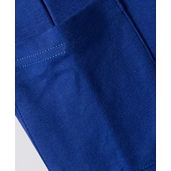 Bonfino 100% Cotton Knit Full Length Solid Colour Cargo Jogger Pack Of 2 - Navy Blue & Light Green