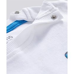 Bonfino 100% Cotton Knit Drop Shoulder Oversized Half Sleeves T-Shirts With Print in Back and Front Pack Of 3 - Green & White