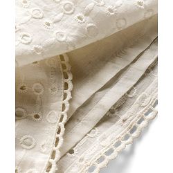 Bonfino Cotton Woven Frill Sleeves Schiffli Dress - White