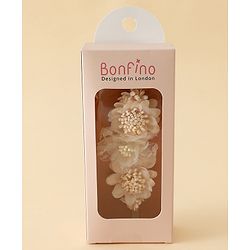 Bonfino Headbands With Floral Applique - Multicolor
