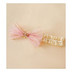 Bonfino Free Size Bow Headbands - Pink