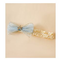 Bonfino Free Size Bow Headbands - Blue
