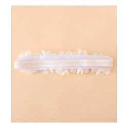 Bonfino Free Size Floral Headbands - Beige