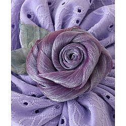 Bonfino Free Size Rose Headbands - Purple