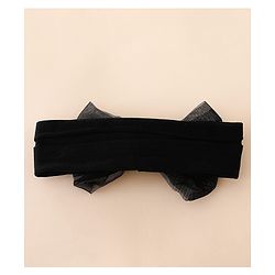 Bonfino Bow Free Size Headbands - Black