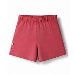 Bonfino 100% Cotton Knit Solid & Hearts Printed Shorts Pack of 3 - Pink