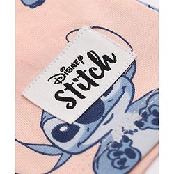 Bonfino Disney 100% Cotton Single Jersey Knit Sleeveless Jumpsuit With Stitch Graphic - Pink