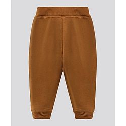 Bonfino Full Sleeves Hooded T-Shirt & Lounge Pant Color Block - Offwhite Brown