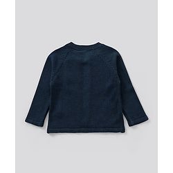 Bonfino Full Sleeves Sweater Dots Design - Blue