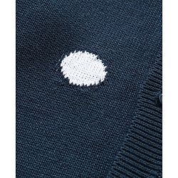 Bonfino Full Sleeves Sweater Dots Design - Blue