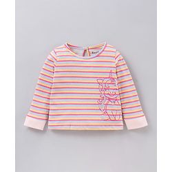 Bonfino Full Sleeves Pyjama Set Unicorn Print - Pink Multicolor