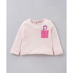 Bonfino Full Sleeves Pyjama Set Unicorn Print - Pink Multicolor