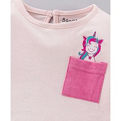 Bonfino Full Sleeves Pyjama Set Unicorn Print - Pink Multicolor