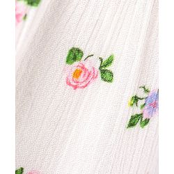 Bonfino Sleeveless Frock with Headband Floral Print - White