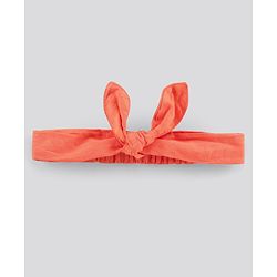 Bonfino Sleeveless Tye & Dye Dress With Headband - Orange
