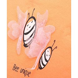 Bonfino Half Sleeves Printed Onesies Pack of 3 - Pink Ivory Orange