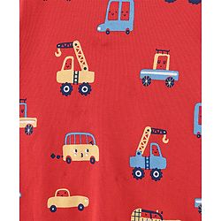 Bonfino Full Sleeves Footed Sleep Suit Multi Print Pack of 2 - Multicolor