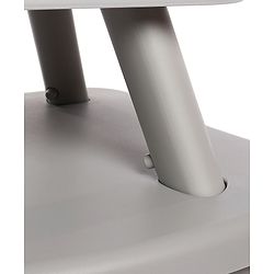 Bonfino Bliss 6-in-1 High Chair - Convertible Booster & Dining Chair, Study & Game Table with Removable Game Tray with Grooves - Grey| Anti-skid Legs| Removable Seat Cover| 5-point Safety Harness