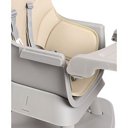 Bonfino Bliss 6-in-1 High Chair - Convertible Booster & Dining Chair, Study & Game Table with Removable Game Tray with Grooves - Grey| Anti-skid Legs| Removable Seat Cover| 5-point Safety Harness