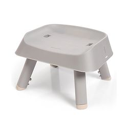 Bonfino Bliss 6-in-1 High Chair - Convertible Booster & Dining Chair, Study & Game Table with Removable Game Tray with Grooves - Grey| Anti-skid Legs| Removable Seat Cover| 5-point Safety Harness