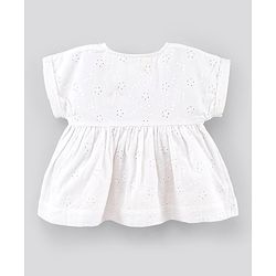 Bonfino Short Sleeves Top & Shorts Set With Headband Solid - Blue White