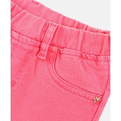 Bonfino Ankle Length Cotton Woven Jeans Solid - Pink