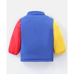 Bonfino Full Sleeves Hooded Puffer Jackets - Blue