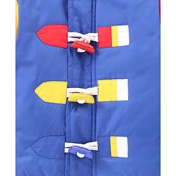 Bonfino Full Sleeves Hooded Puffer Jackets - Blue