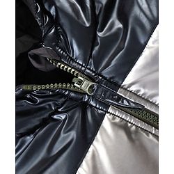 Bonfino Full Sleeves Hooded Puffer Jackets - Olive
