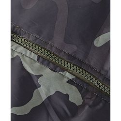 Bonfino Full Sleeves Hooded Puffer Jackets - Olive