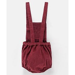 Bonfino Embroidered Onesie with Full Sleeves Inner Tee - Maroon