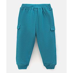 Bonfino Full Sleeves Sweatshirt And Jogger Set With Sticker Animal Print - Blue