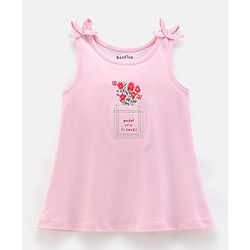 Bonfino Sleevesless Dress with Inner Tee and Peterpan Collar - Pink