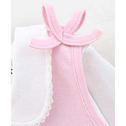 Bonfino Sleevesless Dress with Inner Tee and Peterpan Collar - Pink