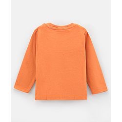 Bonfino Cotton Knit Full Sleeves T-Shirt Tree Print Pack of 3 - Blue Green Orange