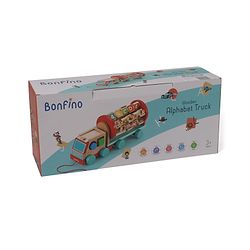 Bonfino Montessori  Wooden Educational Alphabet Pull Along Truck- Multicolour
