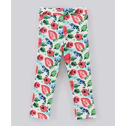 Bonfino Interlock Fabric Ankle Length Pack of 2 Leggings - Green