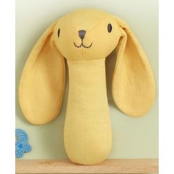 Bonfino Bear Rattle Toy  | Soft Rattle Toy for Newborns | Easy to Hold & Gentle Sound | Stimulates Sensory Skills & Motor Development | Ideal Gift for Infants | BIS Certified