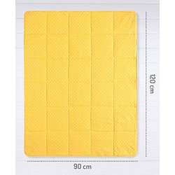 Bonfino Premium 100% Organic Cotton Quilt Honey Bee Print - Yellow