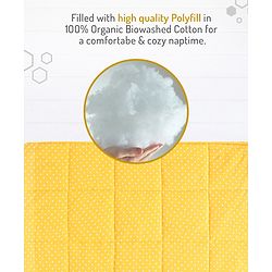 Bonfino Premium 100% Organic Cotton Quilt Honey Bee Print - Yellow