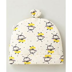 Bonfino Premium Cotton Gift Set Honey Bee Print Pack Of 6 - Yellow