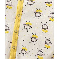 Bonfino Premium Cotton Gift Set Honey Bee Print Pack Of 6 - Yellow
