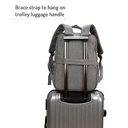 Bonfino Premium Multipurpose Diaper Backpack -  Grey