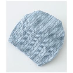Bonfino Free Size Textured Cap with Bow Applique - Grey