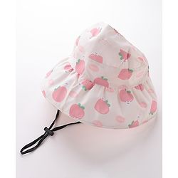Bonfino Free Size Fashionable Bucket Hat Fruity Print - Pink