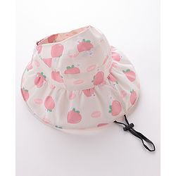 Bonfino Free Size Fashionable Bucket Hat Fruity Print - Pink