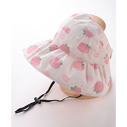 Bonfino Free Size Fashionable Bucket Hat Fruity Print - Pink