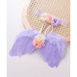 Bonfino Butterfly Wings and Costume Set Free Size- Purple